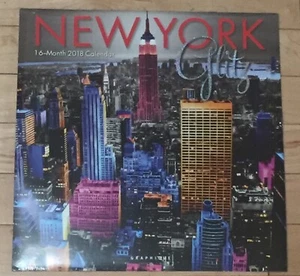 NEW Vintage 2018 New York City Calendar, Glitz NYC Wall Calendar - Picture 1 of 2