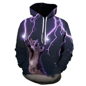 New Fashion 3D Men Women's Unisex Hoodie Sweater Sweatshirt Jacket Graphic Tops - Picture 1 of 9