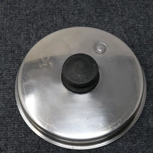 SALADMASTER VAPO STEAM Vented 7 3/4 SAUCEPAN LID ONLY Stainless Replacement VTG - Picture 1 of 4