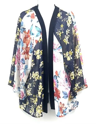 Nordstrom 均码花卉印花和服开口正面 — 第 1/4 张图片