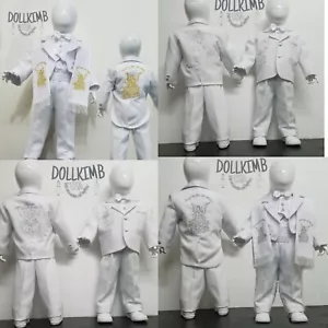 Traje para bautizo bordado. Suit Tuxedo EMBROIDERY, Baptism Christening.WHOLESAL - Picture 1 of 54