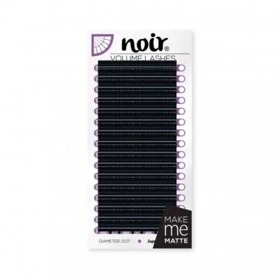 Russian Volume Lashes Noir 0.07 Pro made Mink Eyelash Extensions Matte Finish