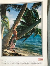 LARGE MINTEX CALENDAR 1984 Glamour, Pin-Up Models, Photography, TAHITI