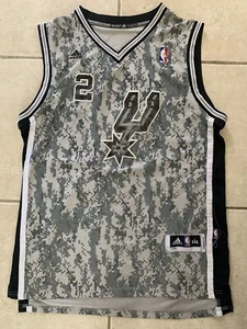 Adidas San Antonio Spurs #2 Kawhi Leonard Jersey Size XXL  Plus 2” Length Camo - Picture 1 of 7