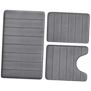 Espuma viscoelástica gris oscuro 2'8" x 1'5" (rectangular, en forma de U) gris oscuro a rayas - Imagen 1 de 7