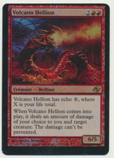 MTG Magic the Gathering Planar Chaos MISCUT FOIL Volcano Hellion LIGHT PLAY!! A