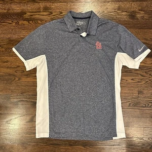 St Louis Cardinals Shirt Mens Medium Nike Golf Polo Tour Performance - Picture 1 of 5