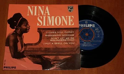 NINA SIMONE 7" VINYL PORGY MISUNDERSTOOD *RARE* 4-TRACK EP PHILIPS HOLLAND 1965 - Image 1 of 4