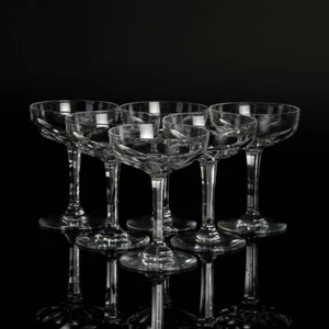 Kristall Glas Trinkgläser St. Louis Bristol Champagner Set von 6 Vintage - Bild 1 von 7