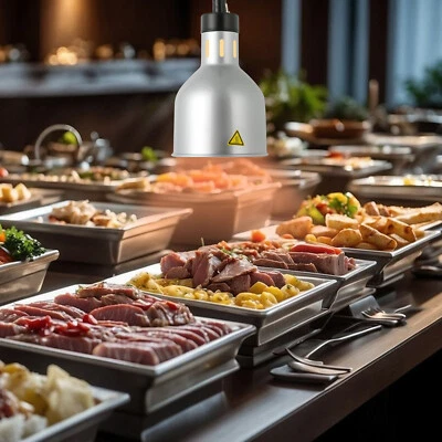 Hanging Heat Lamp Buffet Food Warmer Light Heating Lamp Heating Lamp For Food - Image 1 of 4