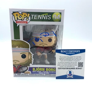 TENNIS LEGEND BJORN BORG SIGNED AUTOGRAPH FUNKO POP BECKETT BAS COA 3 - Picture 1 of 1