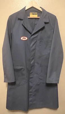 Винтажный Boeing Lab технический промышленный завод лаборатории механик работы пальто синий 42 США - Изображение 1 из 4