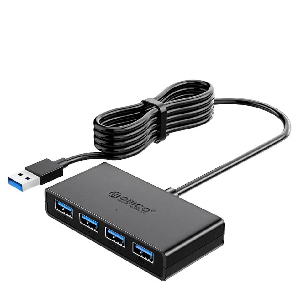  Hub USB 4 Porte Multi USB 3.0 Hub USB Splitter con Alimentatore per PC   A6120 - Immagine 1 di 1