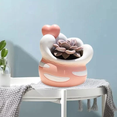 Cat Paw Flower Pot Resin Vase Planter for Indoor Outdoor Living Room Garden - Imagem 1 de 4