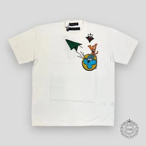 LOUIS VUITTON MONOGRAM FUMETTO INTARSIATO GIROCOLLO MANICA CORTA - Foto 1 di 9