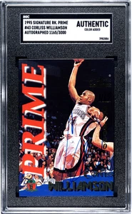 1995 Signature Rookies Prime Corliss Williamson #43 autógrafo 1165/3000 SGC A - Imagen 1 de 2