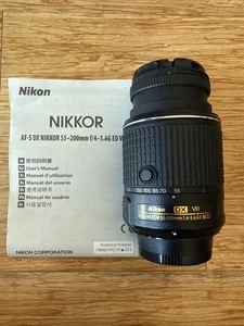 Nikon AF-S DX NIKKOR 55-200mm f/4-5.6G ED VR II Lens. Tested And Works! Read - Picture 1 of 6