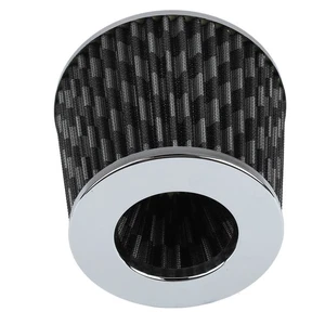 Ι Carbon Fiber Car Air Filter High Flow Powerful Filtration 16 Radial Shaped - Picture 1 of 12