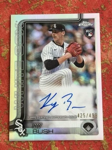 2025 Topps Chrome Ky Bush Rookie Auto Refractor /499 #RA-KB RC Chicago White Sox - Bild 1 von 2