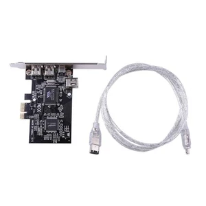 PCIe 4 Port (3X 6Pin + 1X 4Pin) Firewire 800 IEEE 1394 Adapterkarte High Sp4461 - Afbeelding 1 van 6