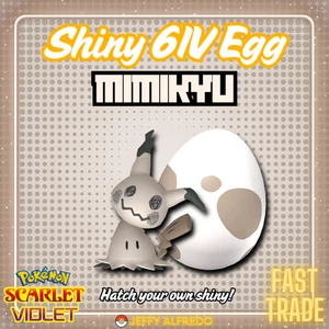 ✨️ Huevo Mimikyu Brillante 6IV ✨ Tu OT | Pokémon Escarlata y Violeta | INICIO 🚀 Rápido - Imagen 1 de 5