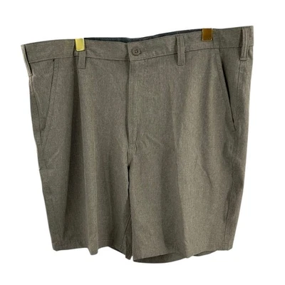 Pantalones Cortos Crofts & Barrow Para Hombres Talla 40 Viajero Frente Plano Tela Elástica Gris Foto 1 de 4