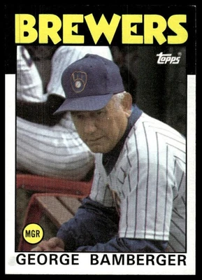 1986 Topps #21 George Bamberger [GOATCARDS] - Image 1 of 2