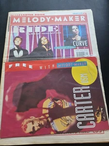 🎶 Melody Maker Magazine 1992 RIDE CURVE Carter USM Booklet UK Music Paper - Imagen 1 de 5