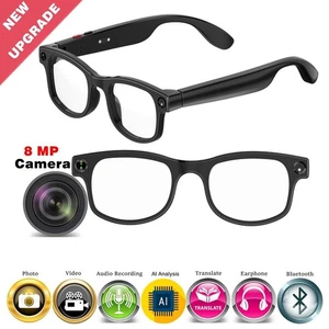 Smart Glasses Photo Video Recording AI Translation 8MP Camera and Bluetooth-Com - Picture 1 of 23
