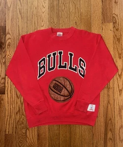 Chicago Bulls Basketball Nutmeg Vintage Crewneck Size XL - Picture 1 of 3
