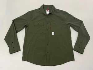 Topo Designs Camicia/Giacca Rompicapo Verde Oliva Idrorepellente Grande - Foto 1 di 8