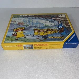 Vintage 35 Pieces Jigsaw Ravens burger Puzzle Madeline Picnic By The Seine - Picture 1 of 6