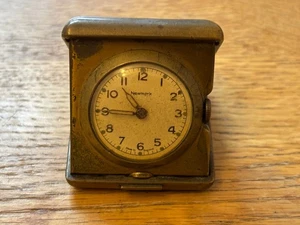 Vintage Newmark Reise Geldbörse Uhr - Bild 1 von 10