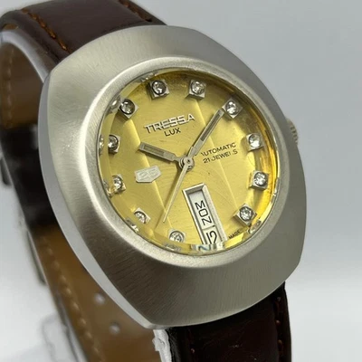 Reloj Hombre Tressa Lux 25 Automático TA 230500MN Día/Fecha Vintage MOZ36MAZ8 Foto 1 de 4