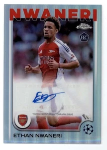 2024-25 Topps Chrome UEFA Club Competitions Autographs #CAEN Ethan Nwaneri Auto - Picture 1 of 2