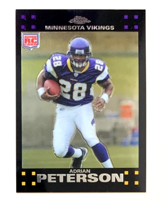 2007 Topps Chrome Football #TC181 Adrian Peterson Rookie Card 🔥 - Image 1 of 2