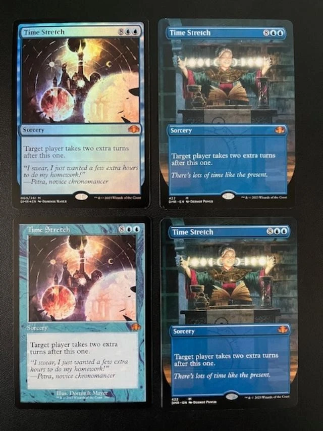 MTG- Time Stretch x4 - Dominaria Remastered - (One is FOIL) - Image 1 of 1