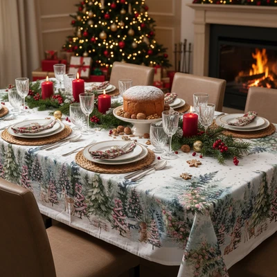 Toile Joy Weihnachtstischdecke 140x180 cm und 180x180 cm - Bild 1 von 2