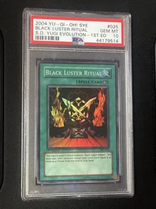 Yugioh 2004 Black Luster Ritual SYE-025 1st Edition PSA 10 (VERY HARD TO GRADE) - Bild 1 von 2