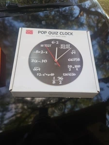 POP QUIZ CLOCK Test Your Math Skills 11.5" Diameter DCI Products New in Box - Picture 1 of 3