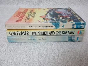 George MacDonald Fraser x3: McAuslan in Rough, General Danced, Sheikh & Dustbin - Imagen 1 de 20