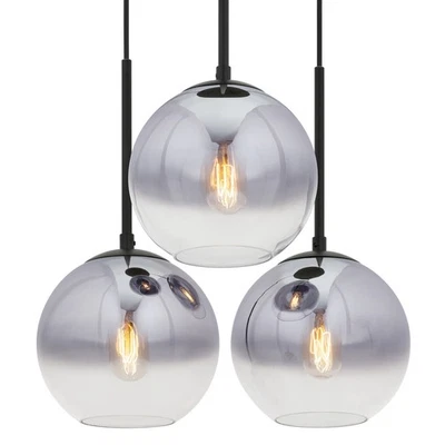 Forte Lighting 2757-03 Callisto 3 Light 16"W Multi Light Pendant - Black - Image 1 of 4