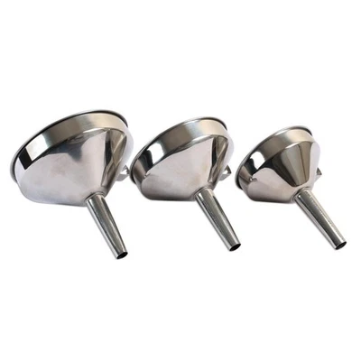 JEU D'ENTONNOIRS INOX LASER 7099 3 PIECES Ø 100 mm, 120 mm, 140 mm - Photo 1/3