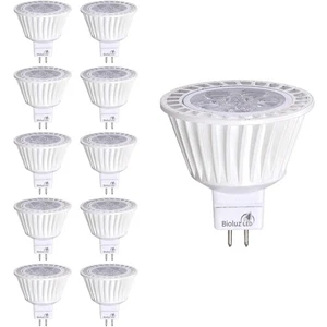 10 Pack MR16 LED Bulb Dimmable 50W Halogen Replacement 3000K 7w 12V AC DC UL ... - Picture 1 of 7