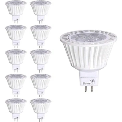 10 Pack MR16 LED Bulb Dimmable 50W Halogen Replacement 3000K 7w 12V AC DC UL ... - Image 1 of 4