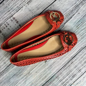 Michael Kors Fulton Moc Sienna Naranja Corte Láser Cuero 7 - Imagen 1 de 5