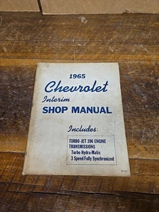 SHOP MANUAL SERVICE REPAIR BOOK 1965 CHEVROLET  396 - Bild 1 von 7
