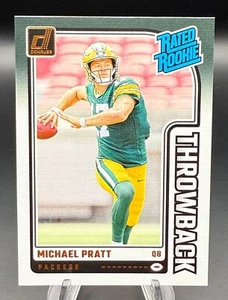 2024 Donruss - Michael Pratt Rated Rookie Throwback (RC) #30 Green Bay Packers - Picture 1 of 2