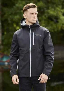 Guinness Men's Harp Softshell Full Zip Jacket Removable Hood Size XL EUC - Picture 1 of 9