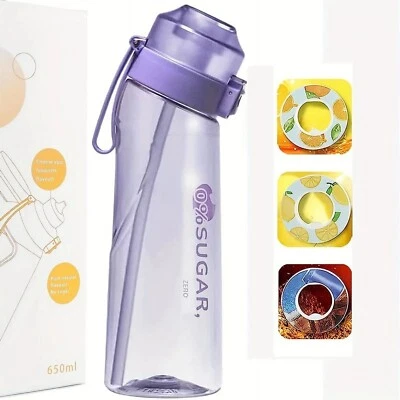 650ml Sports Drinking Bottle with random 3pcs Fruit Fragrance Pods Water Cup - Image 1 of 4